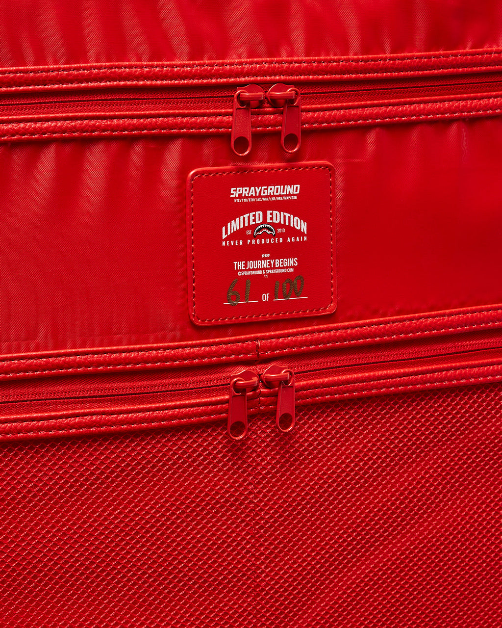 RED RIVIERA JETSETTER CARRY-ON LUGGAGE