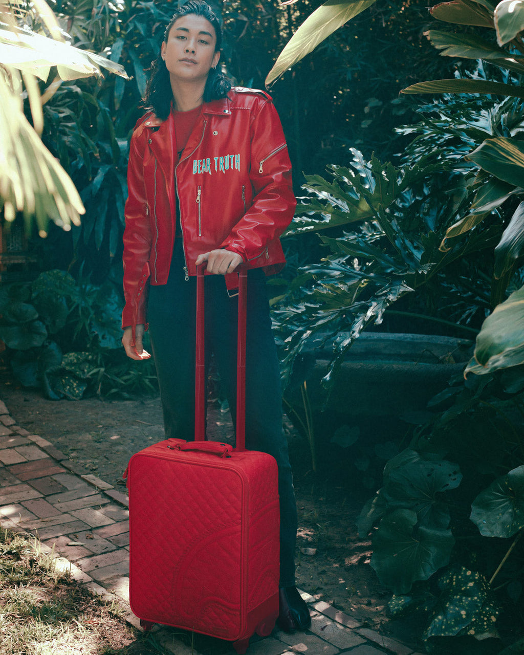 RED RIVIERA JETSETTER CARRY-ON LUGGAGE