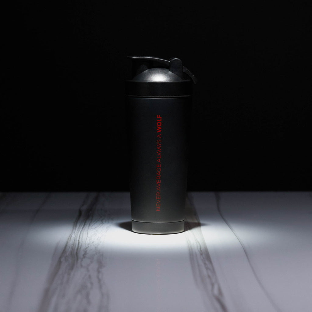 Black Red Letters Olympia Shaker