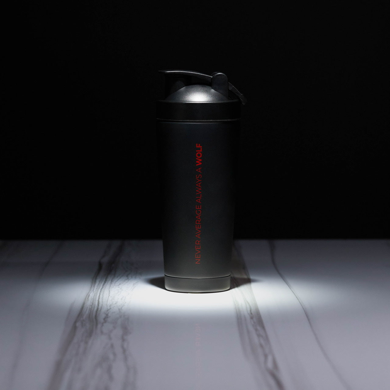 Black Red Letters Olympia Shaker