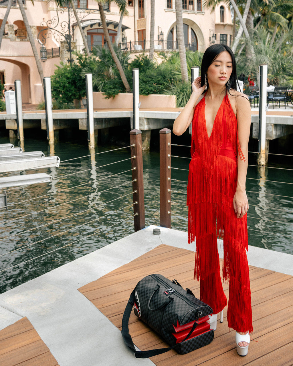 SHARK BITE SHARKS IN PARIS GRAY DUFFLE