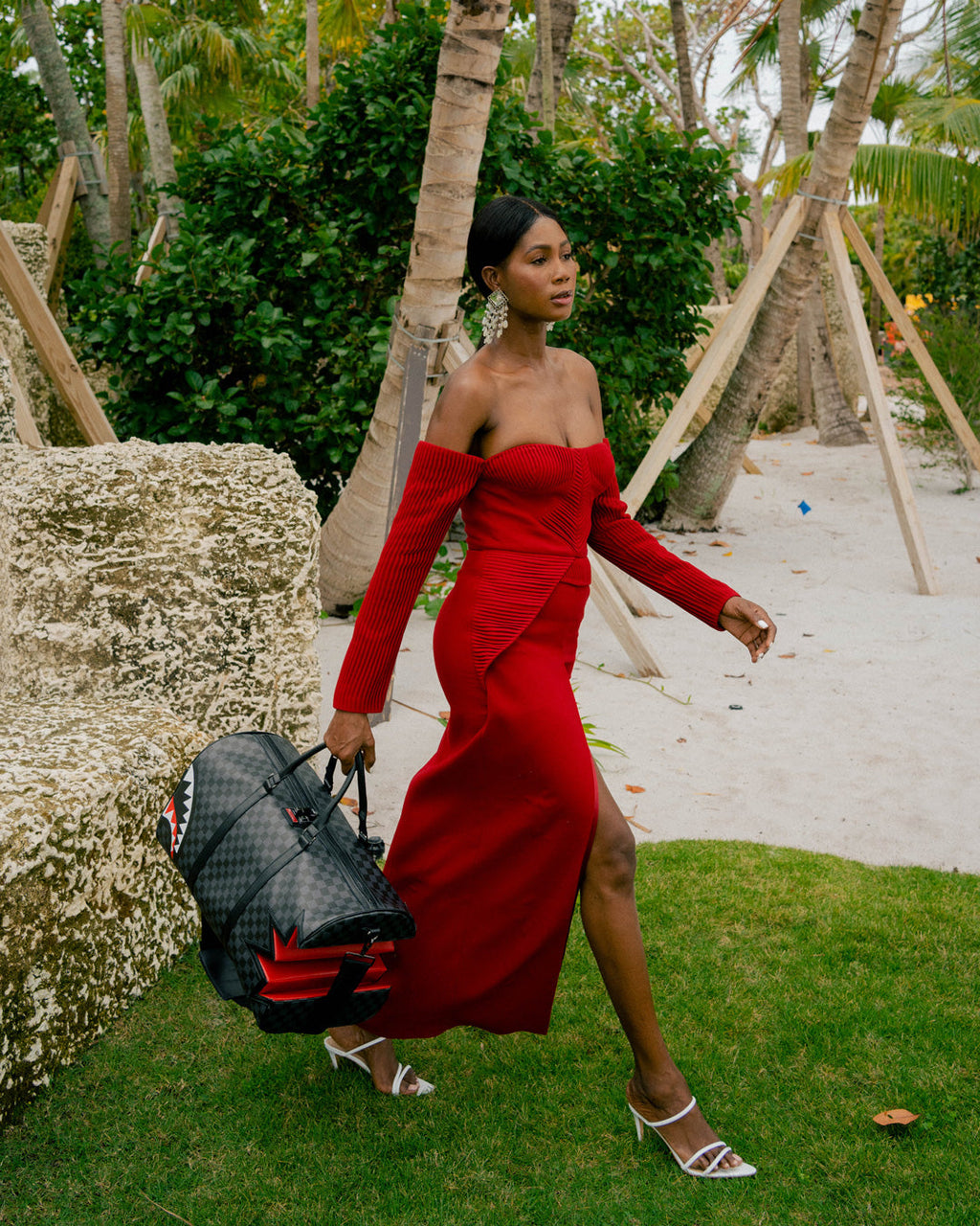 SHARK BITE SHARKS IN PARIS GRAY DUFFLE