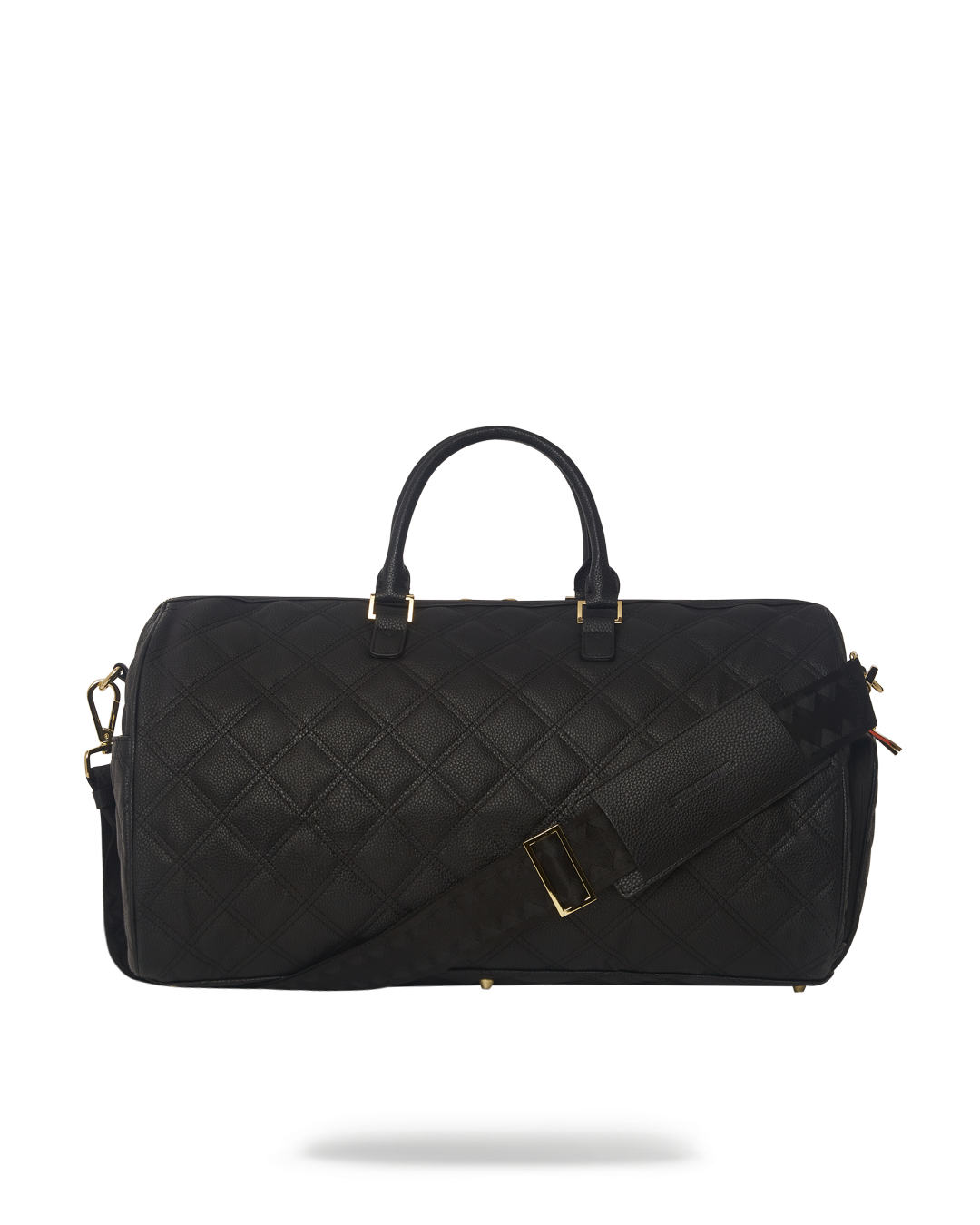 NOIR QUILT GOLD CHAIN SHARK DUFFLE