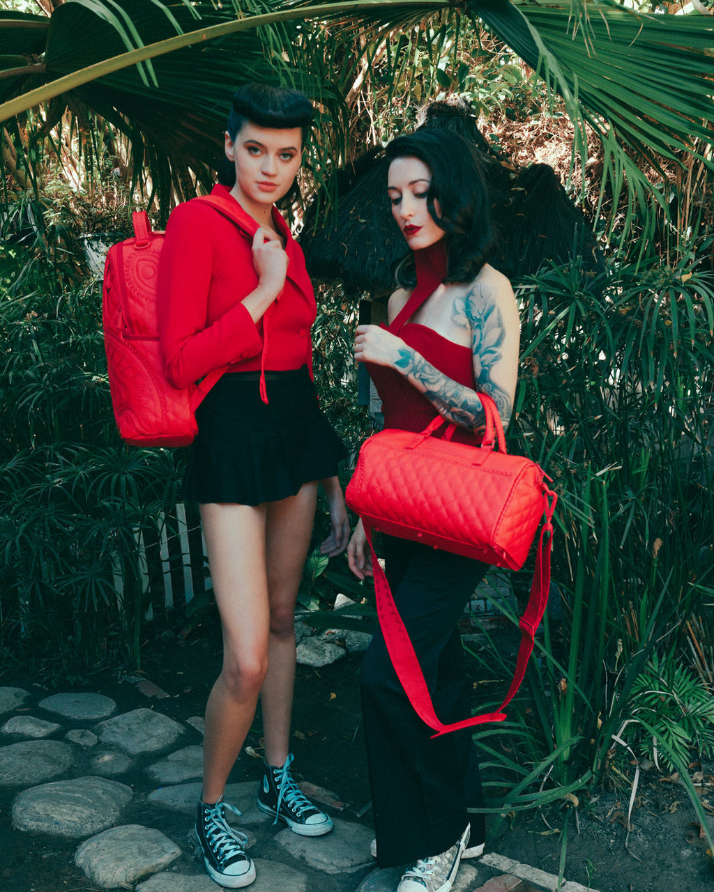 RED RIVIERA MINI DUFFLE