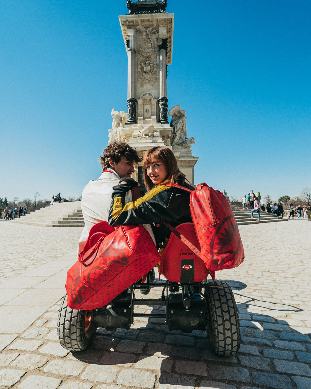 MONEY PATTERN BRICK DUFFLE