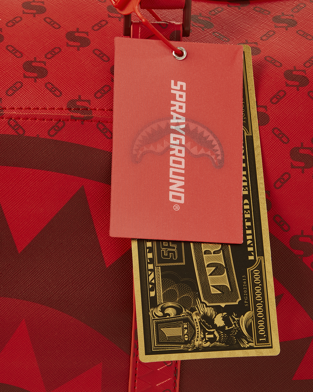 MONEY PATTERN BRICK DUFFLE