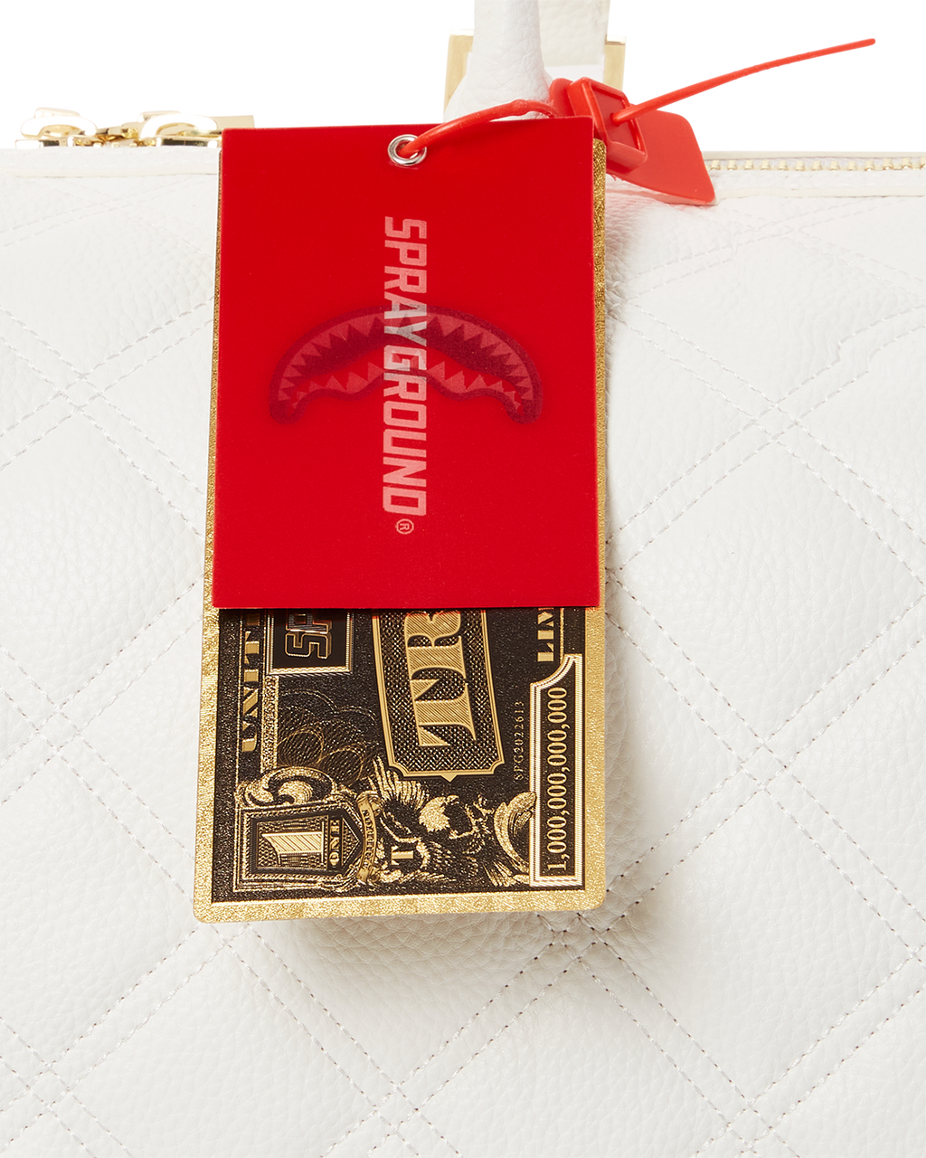 RIVIERA LE BLANC GOLD CHAIN SHARK MINI DUFFLE