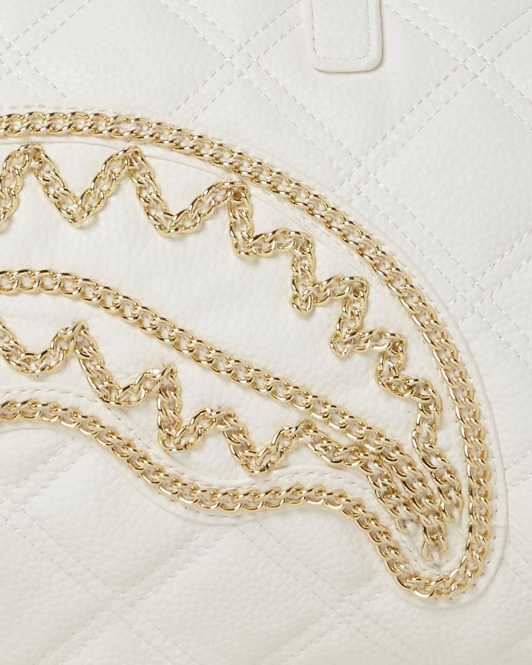 RIVIERA LE BLANC GOLD CHAIN SHARK MINI DUFFLE