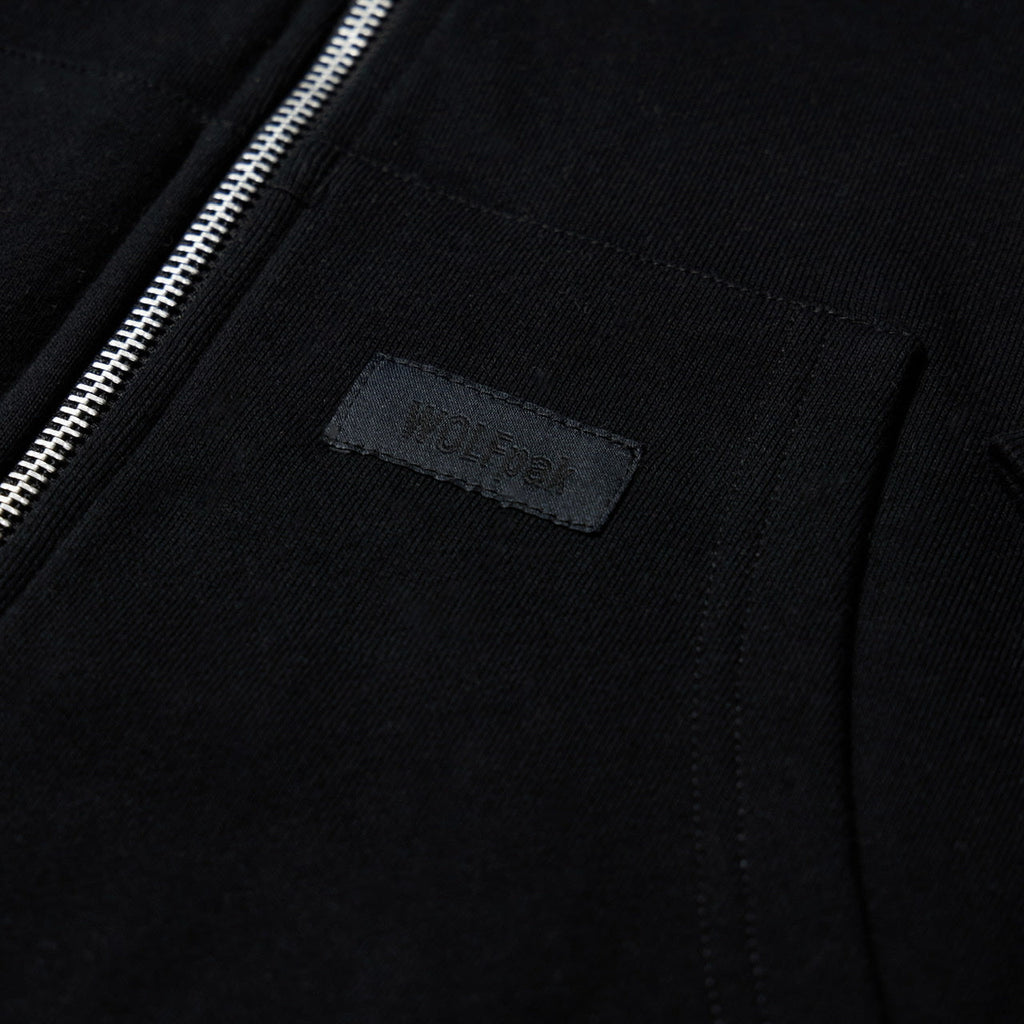 Alpha Black Zip Up Hoodie