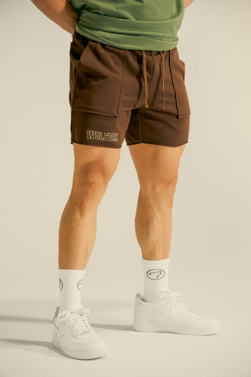 Men's Varsity Shorts Mocha Brown