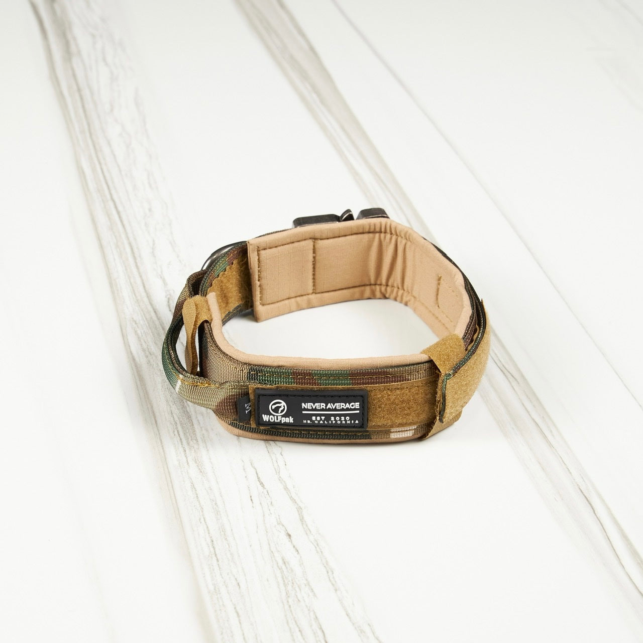 Tactical Nylon Dog Collar Camo