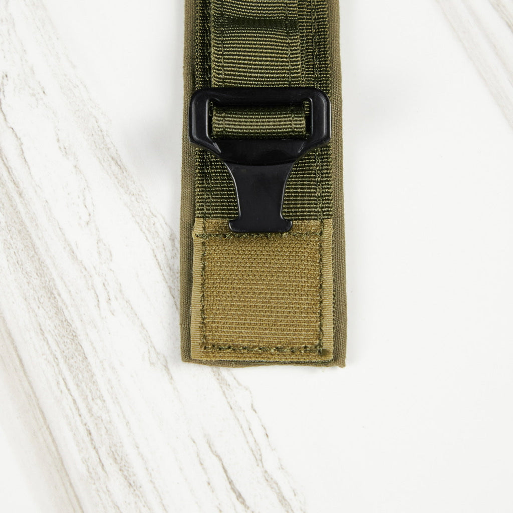 Tactical Nylon Dog Collar Green