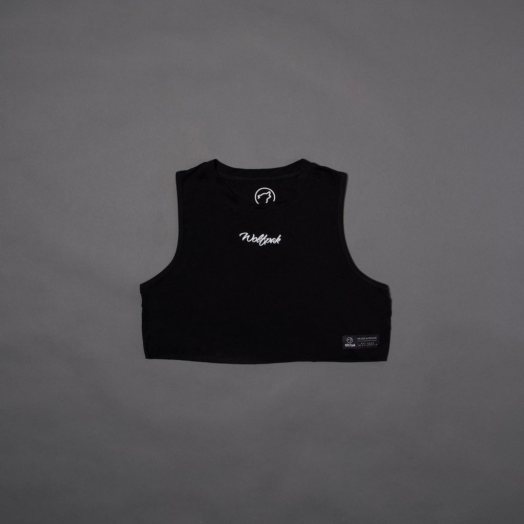 Women's Script Cropped Tank (SALE)