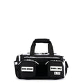 20L Mini Duffle Bag Black with White Accents
