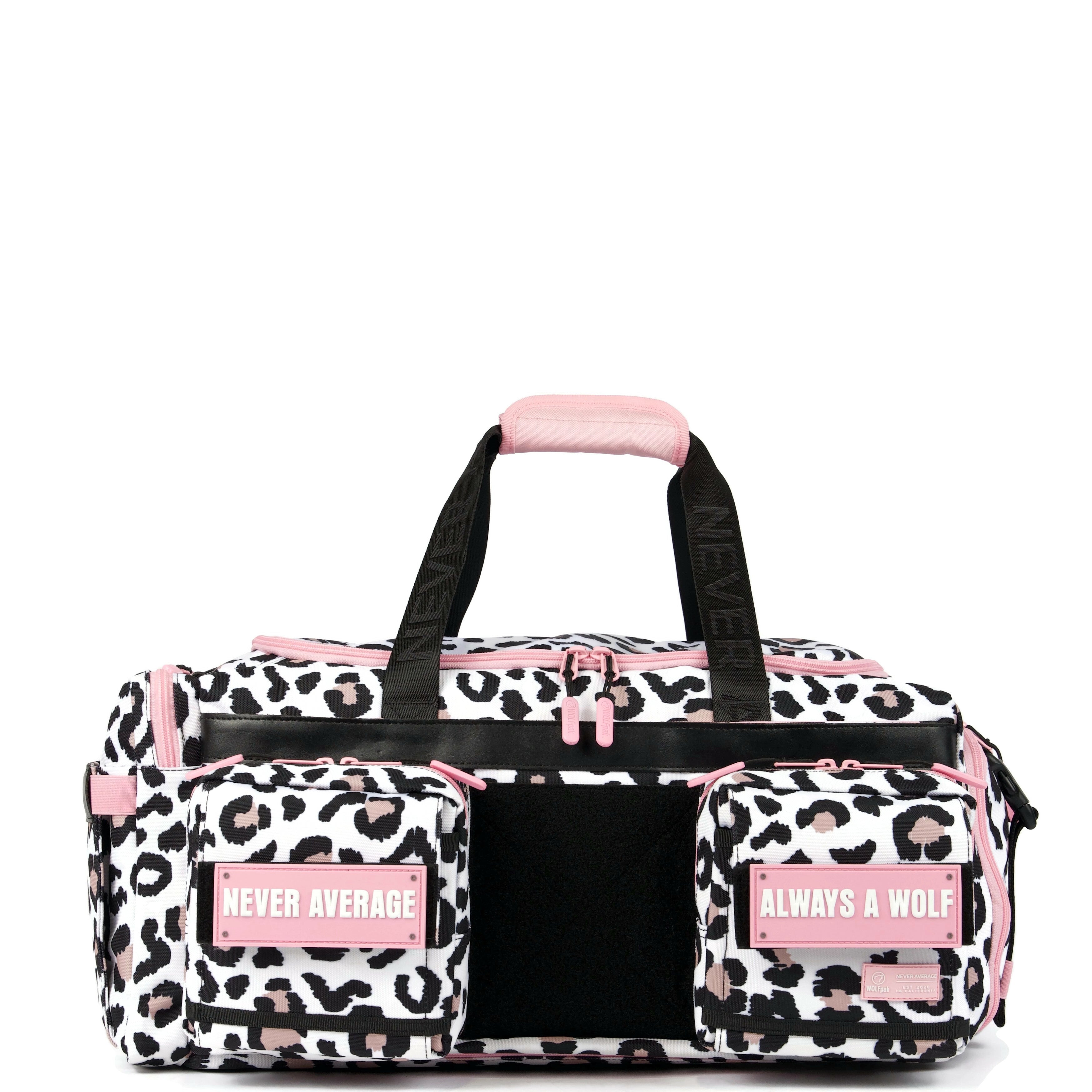 40L Ultimate Duffle Bag Leopard Pink Zip