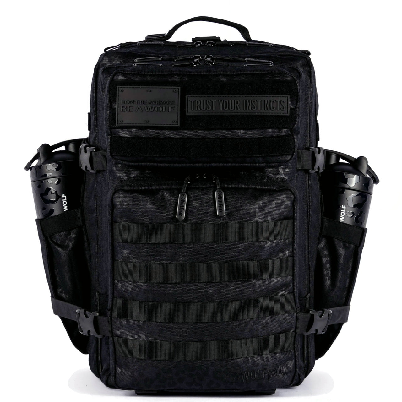 45L Backpack Black Leopard