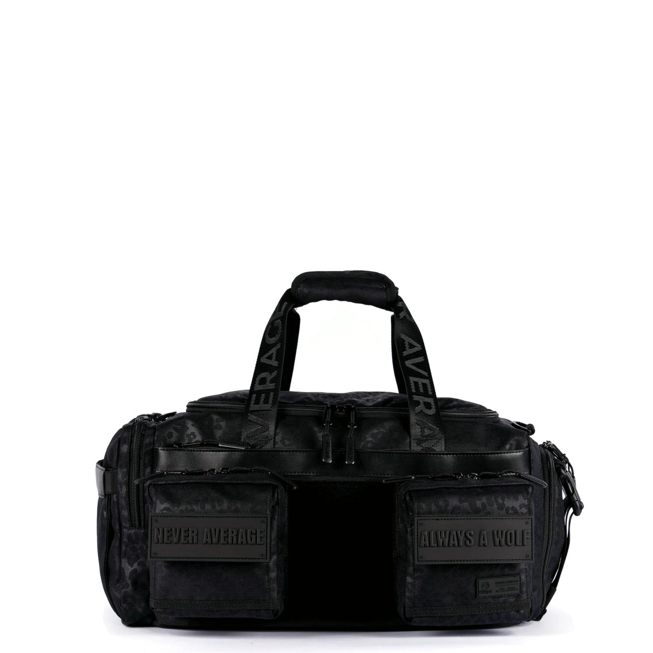 30L Perfect Duffle Bag Black Leopard