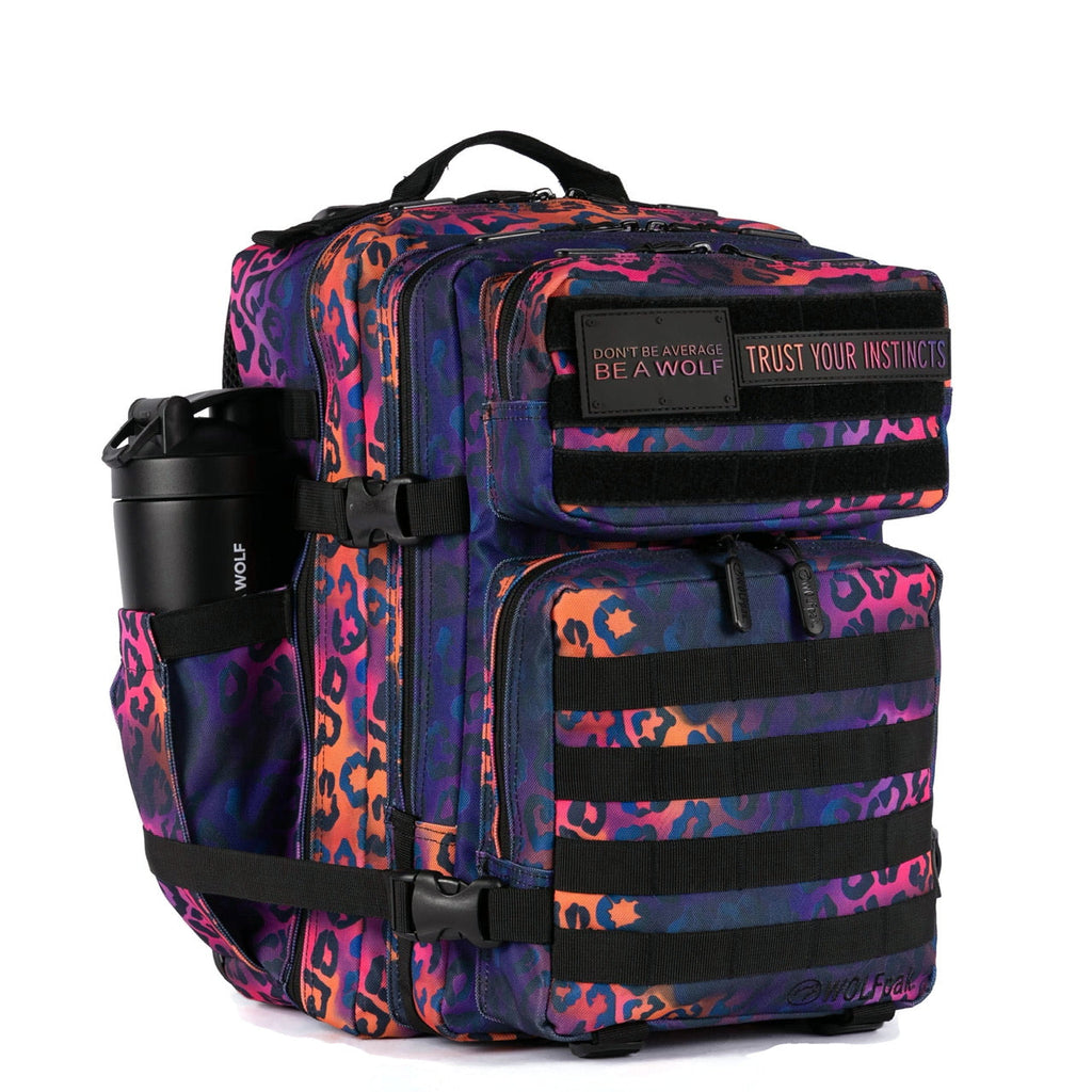35L Backpack Neon Leopard