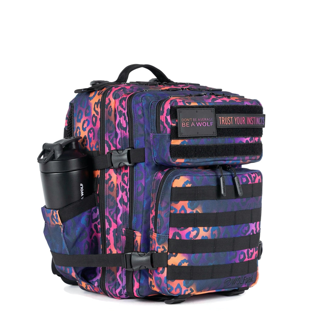 25L Backpack Neon Leopard