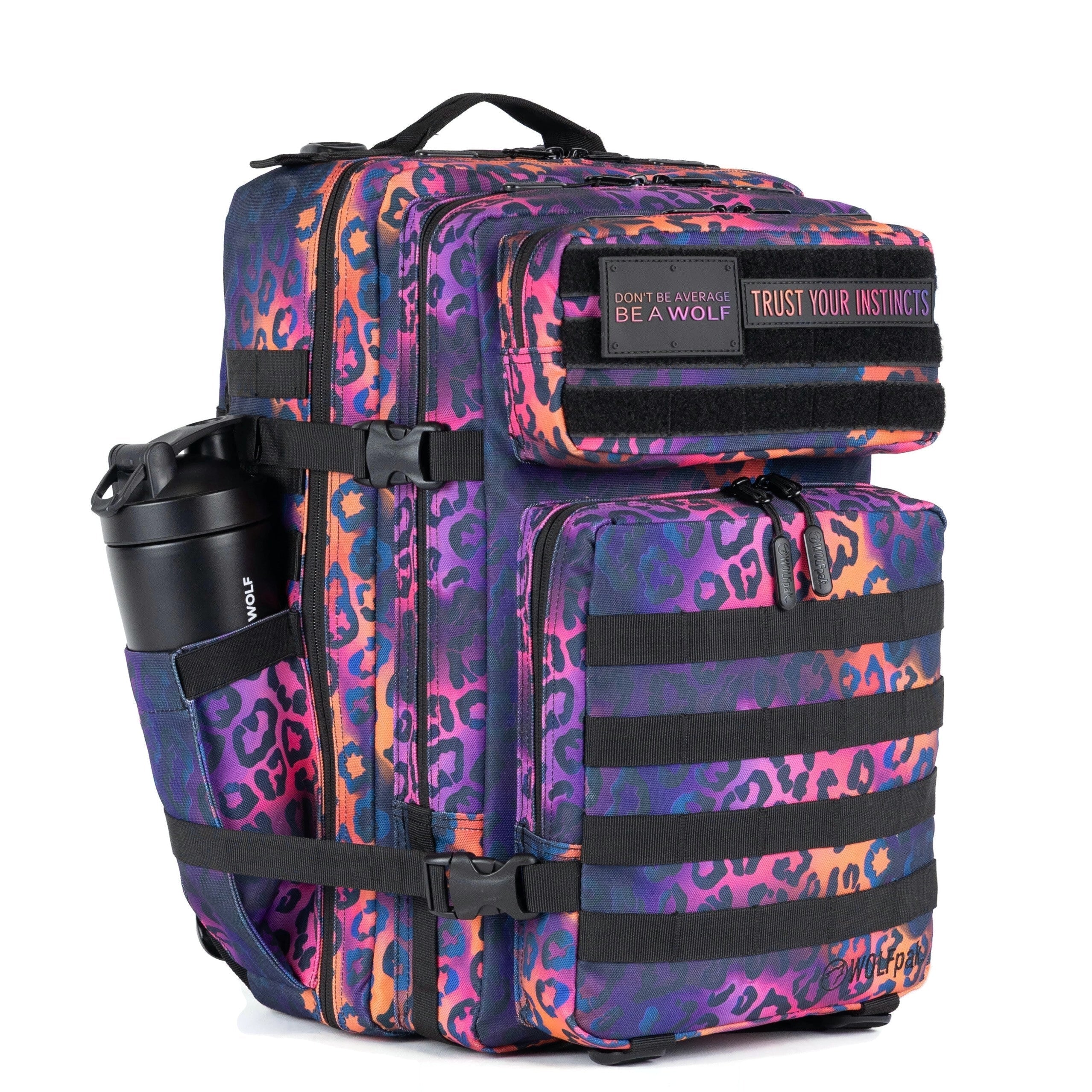 45L Backpack Neon Leopard