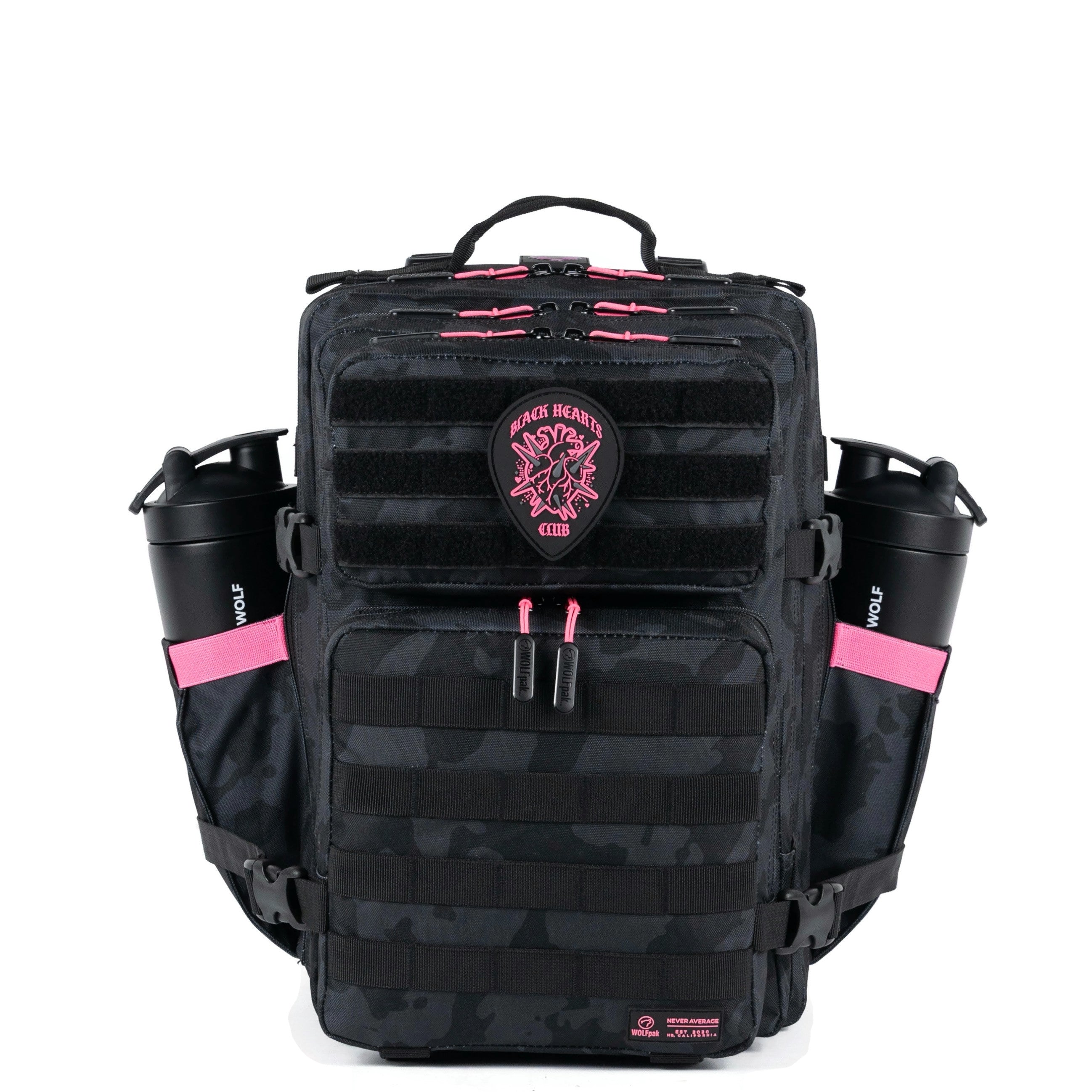 35L Backpack Black Hearts