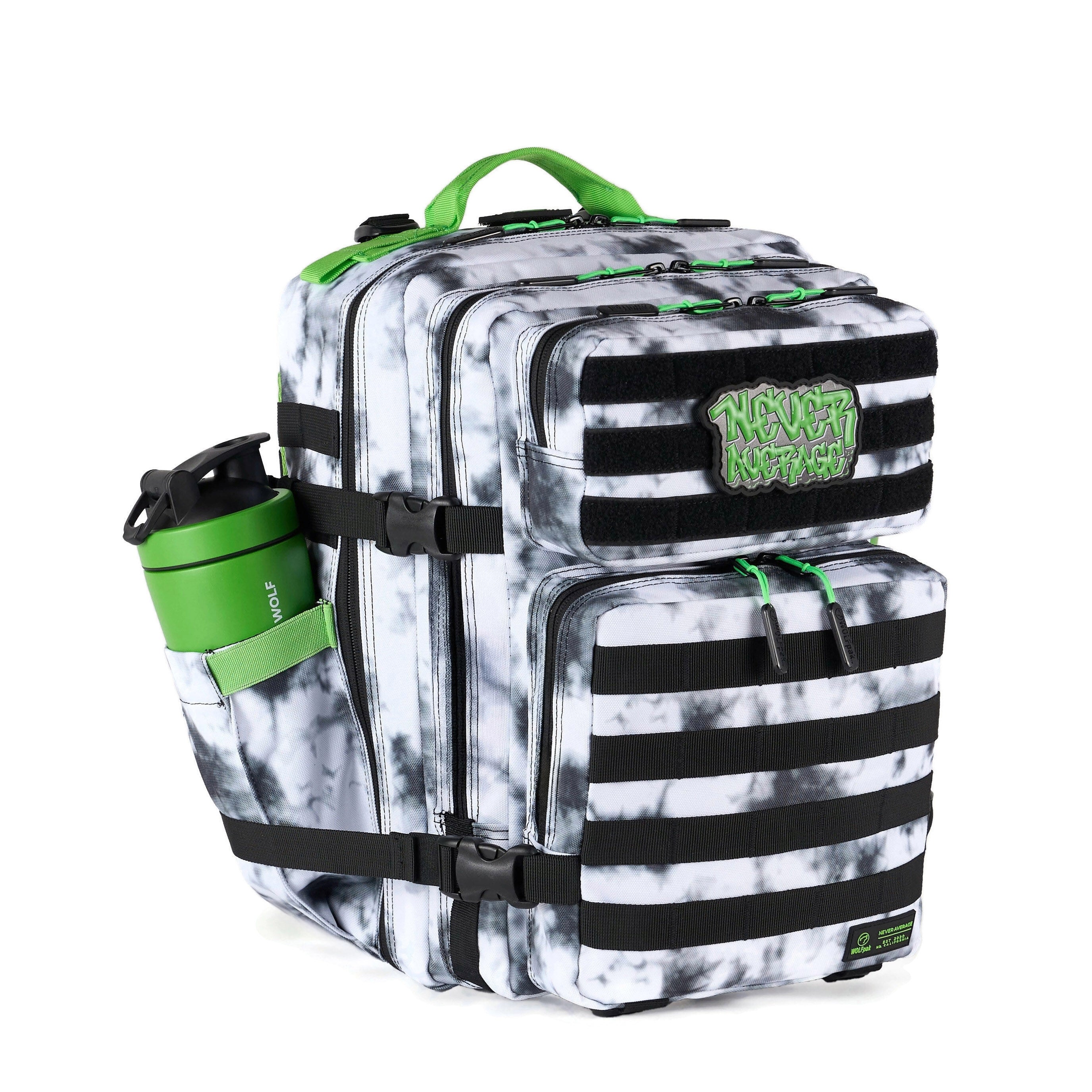 35L Backpack Graffiti Green