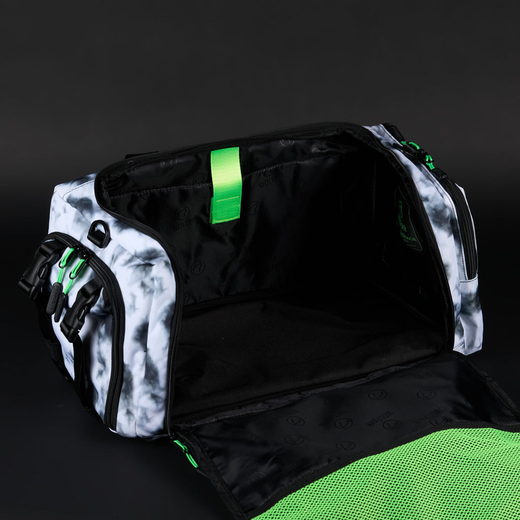 30L Perfect Duffle Bag Graffiti Green