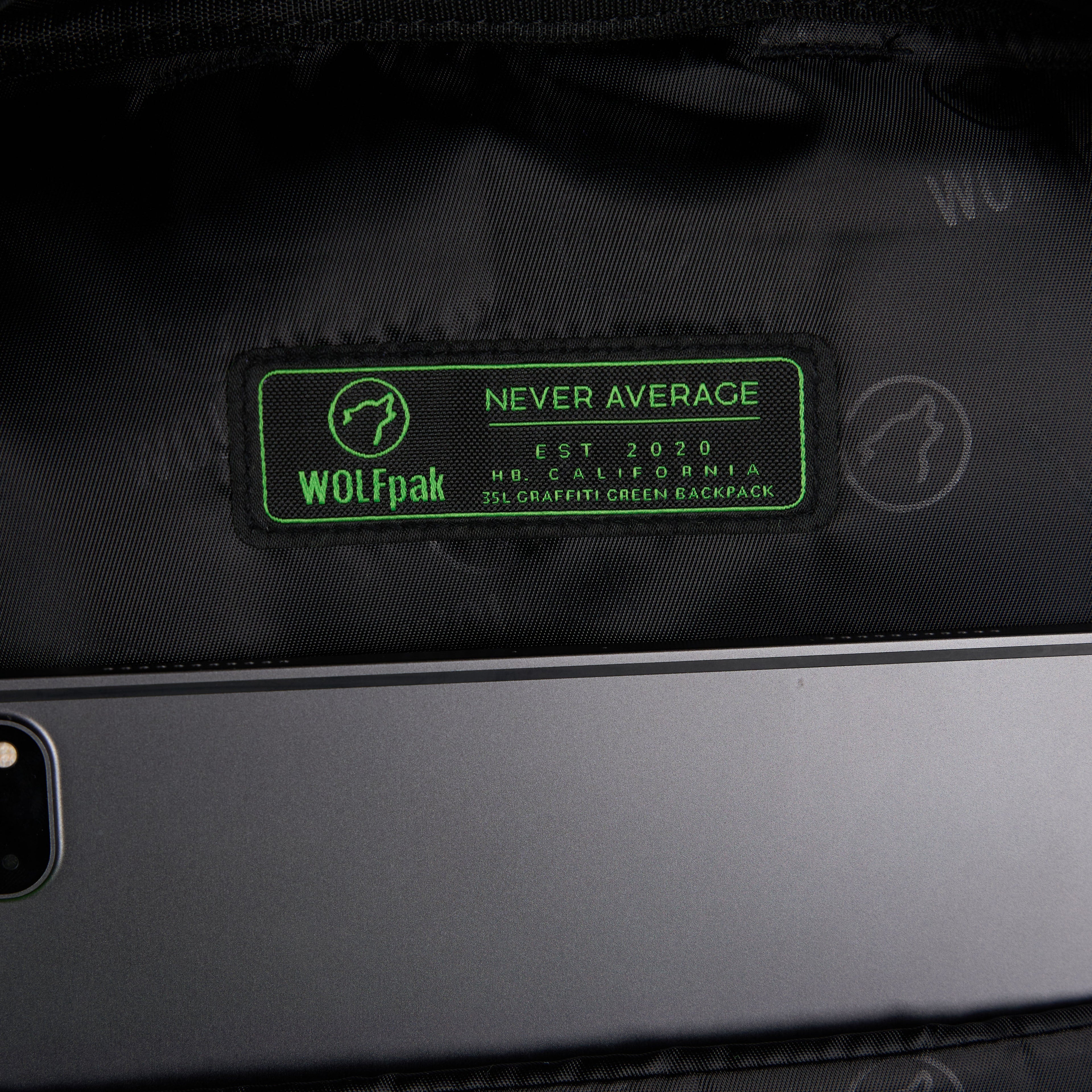 35L Backpack Graffiti Green