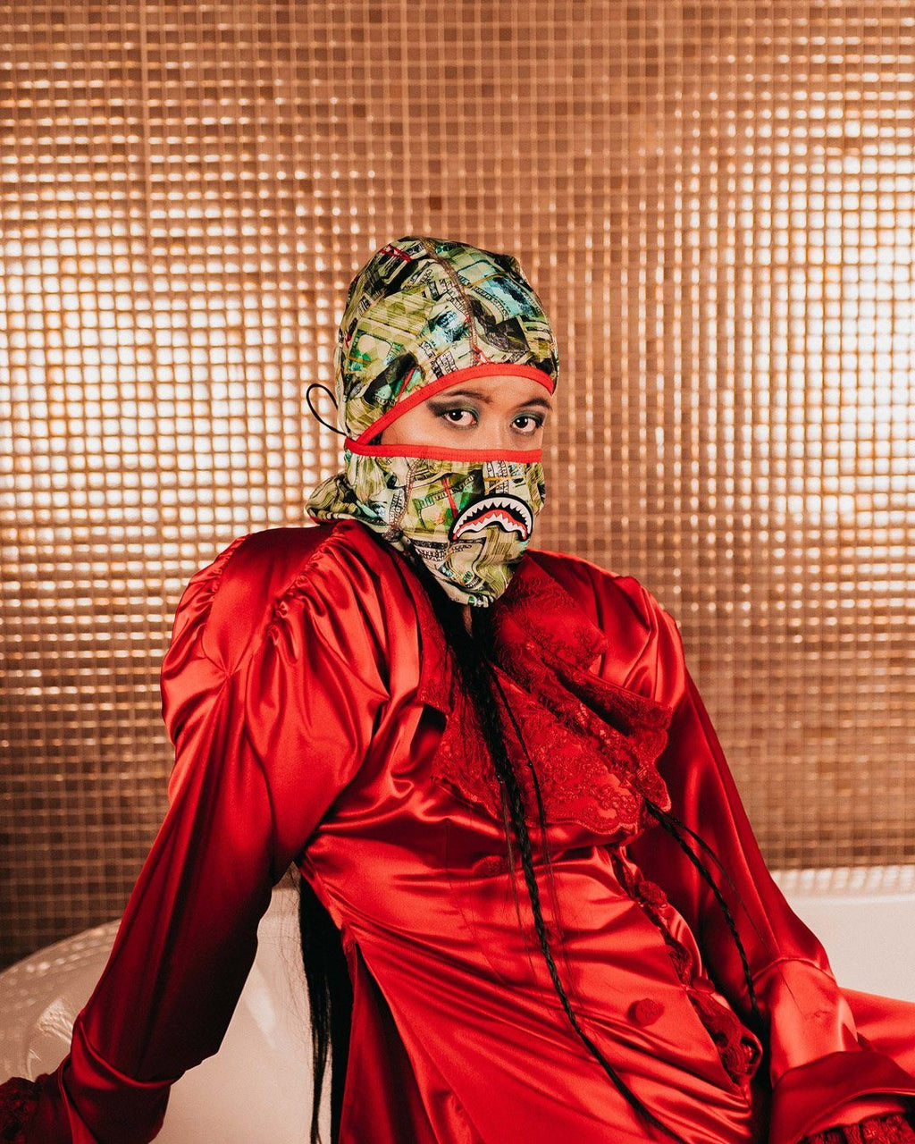 MAMA I MADE IT PULL DOWN SKI MASK