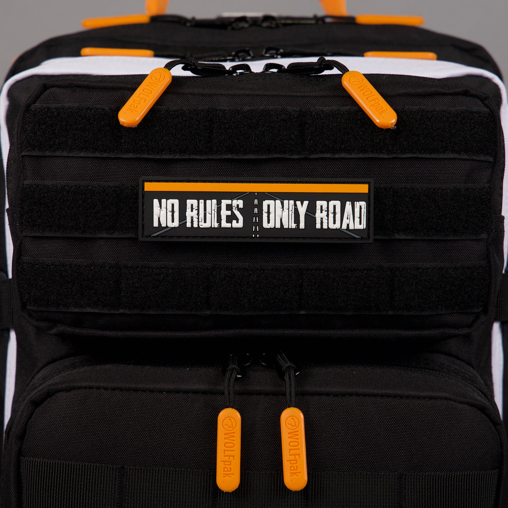 Orange Turbo No Rules Only Road Patch