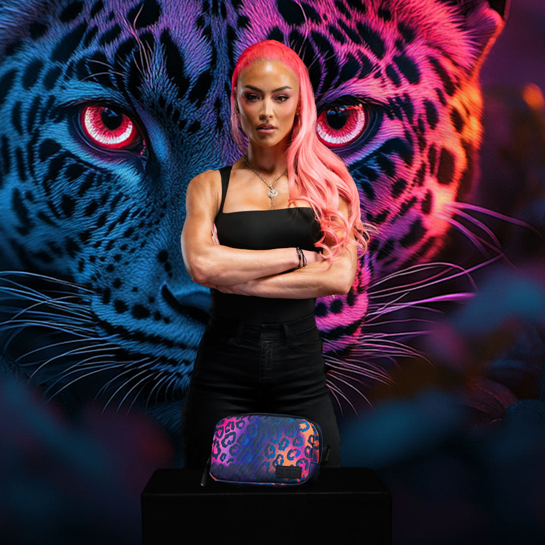 1.5L Crossbody Pack Neon Leopard