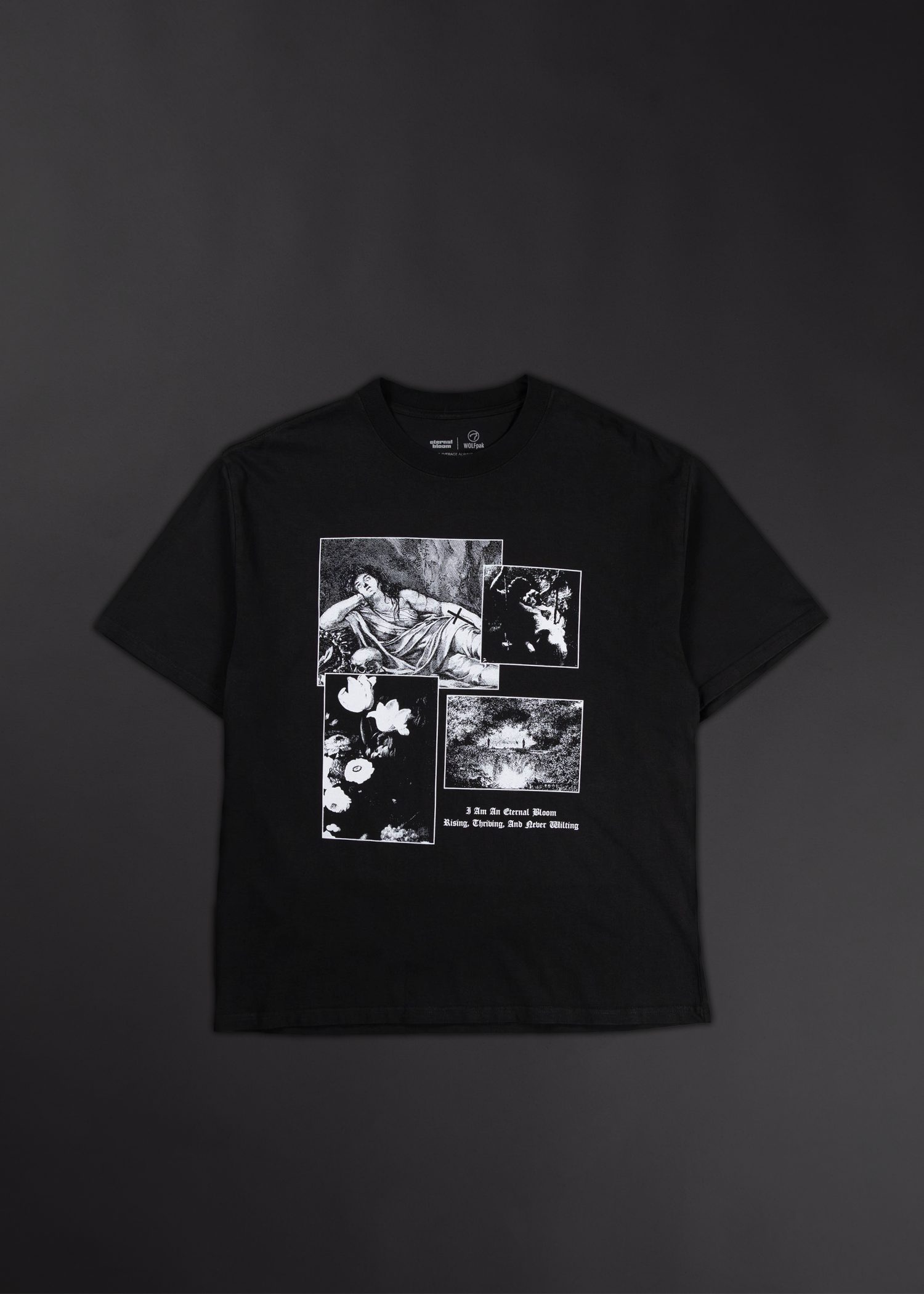 Eternal Bloom Graphic T-Shirt Bundle Black