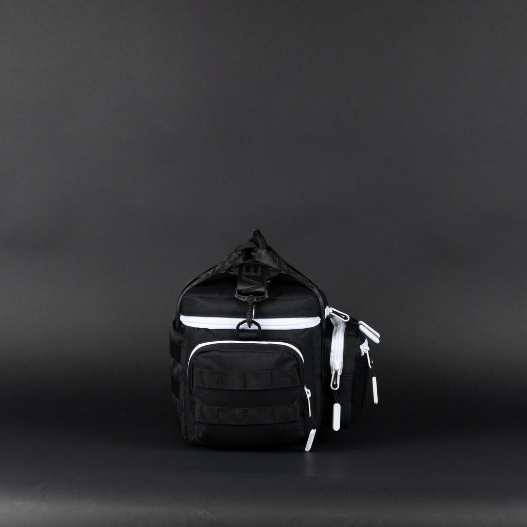 9L Alpha Black with White Accents Mini Tactical Lunch Box