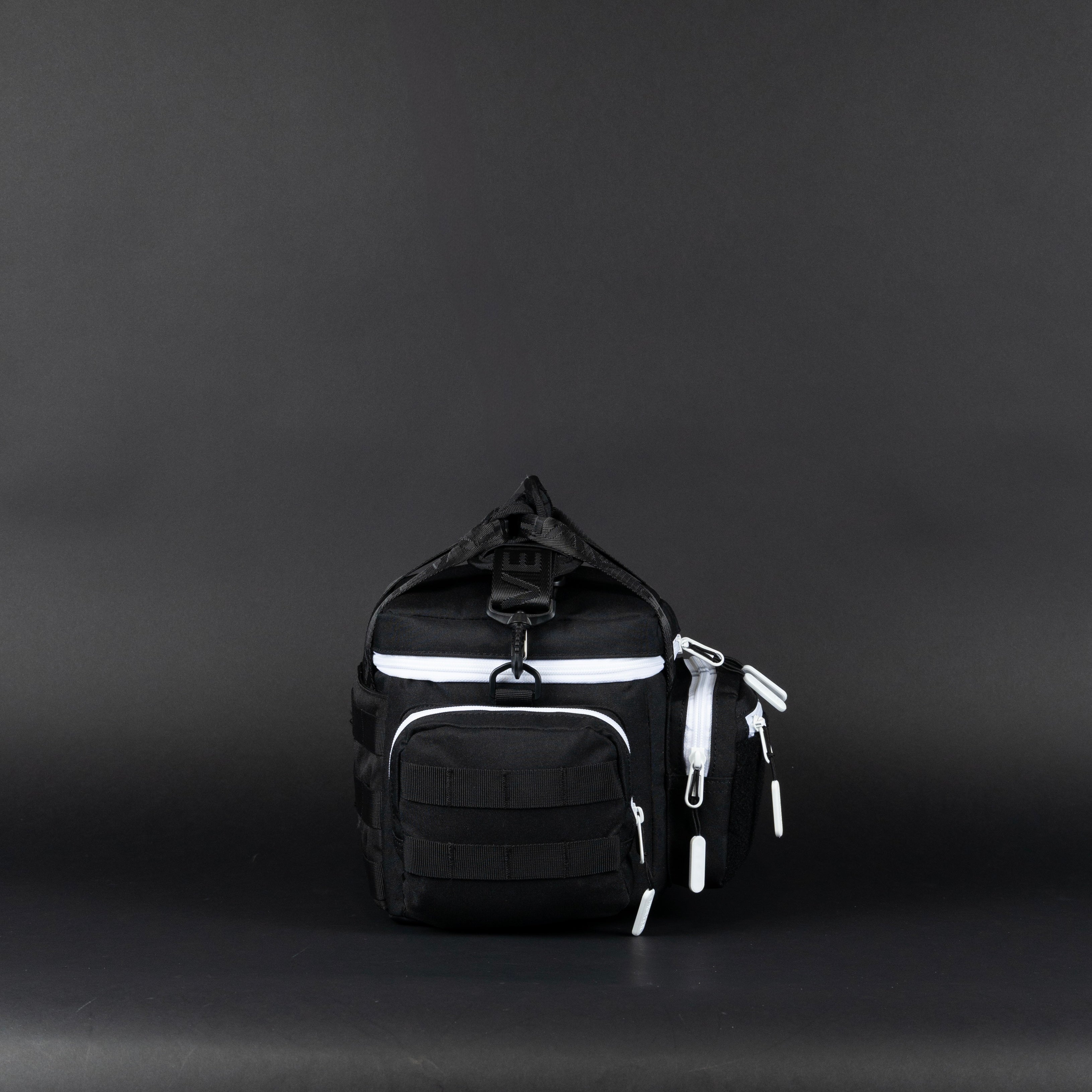 9L Alpha Black with White Accents Mini Tactical Lunch Box