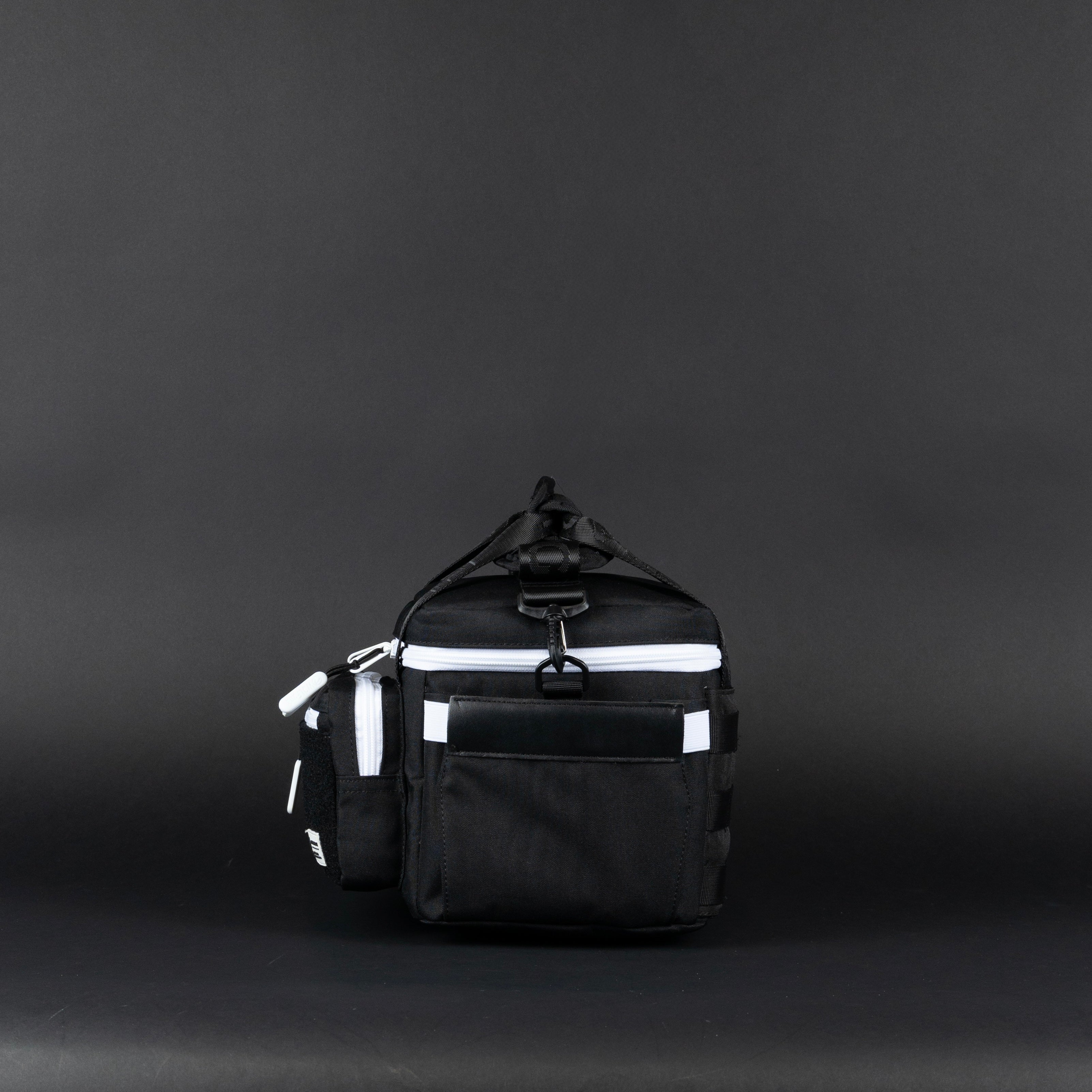 9L Alpha Black with White Accents Mini Tactical Lunch Box
