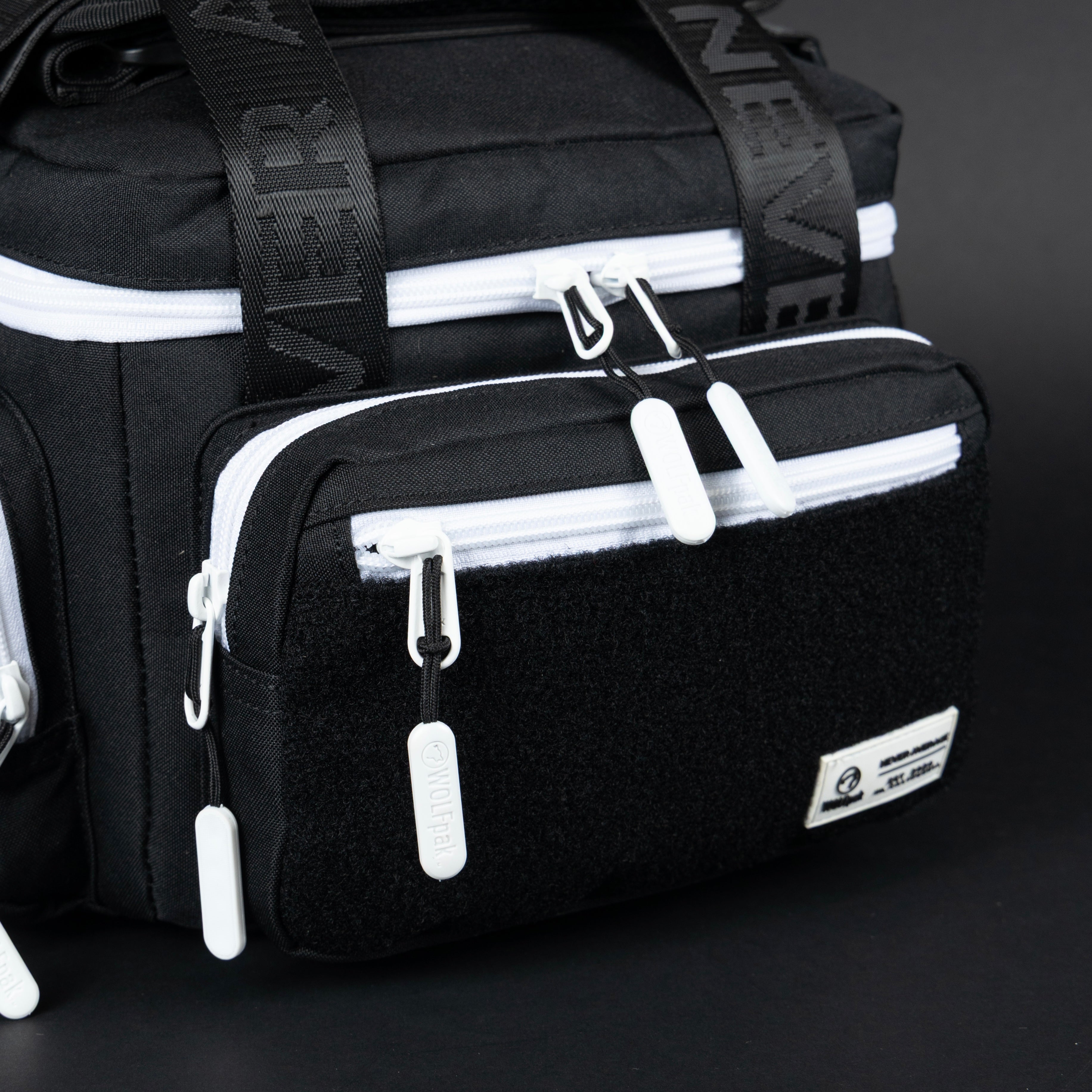 9L Alpha Black with White Accents Mini Tactical Lunch Box