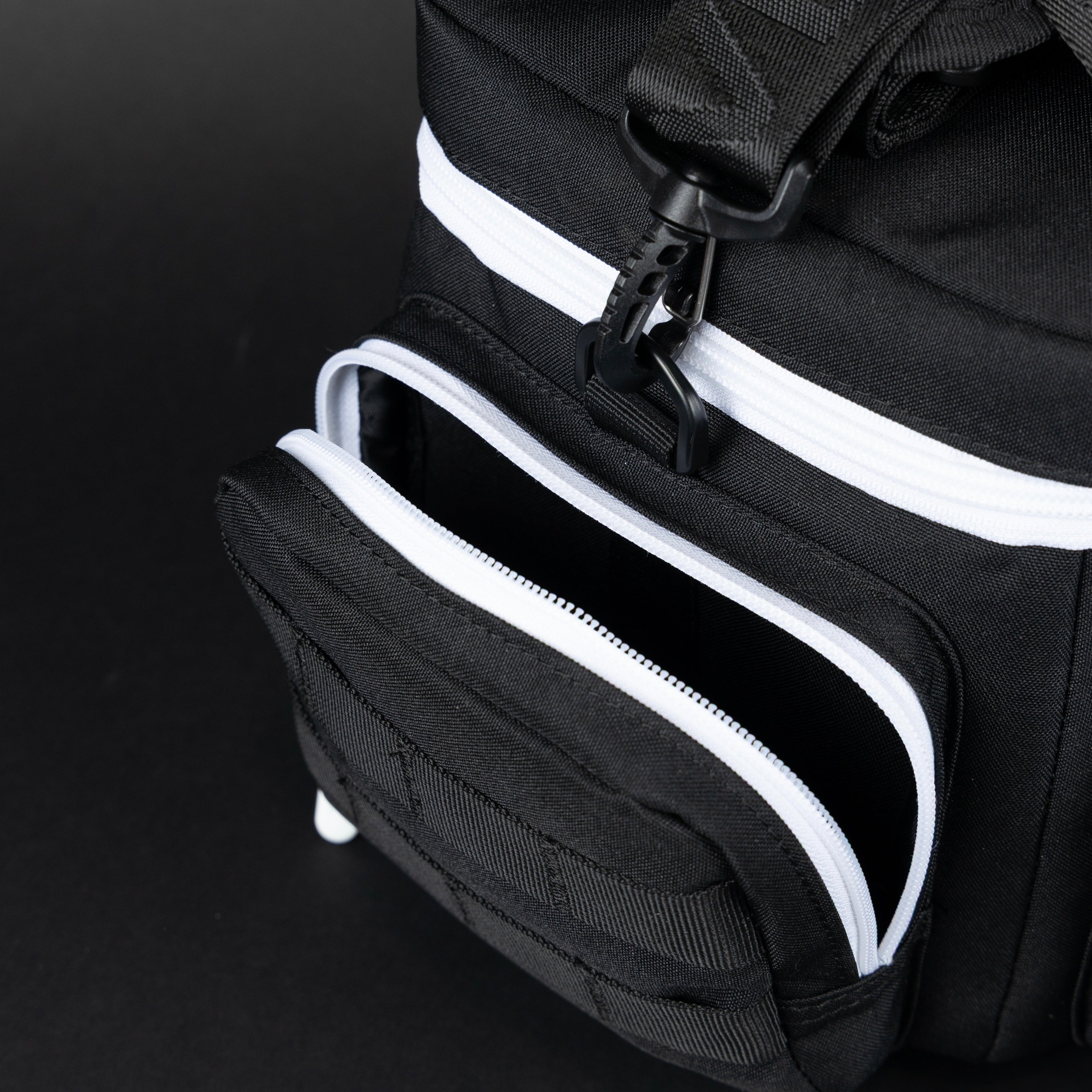9L Alpha Black with White Accents Mini Tactical Lunch Box