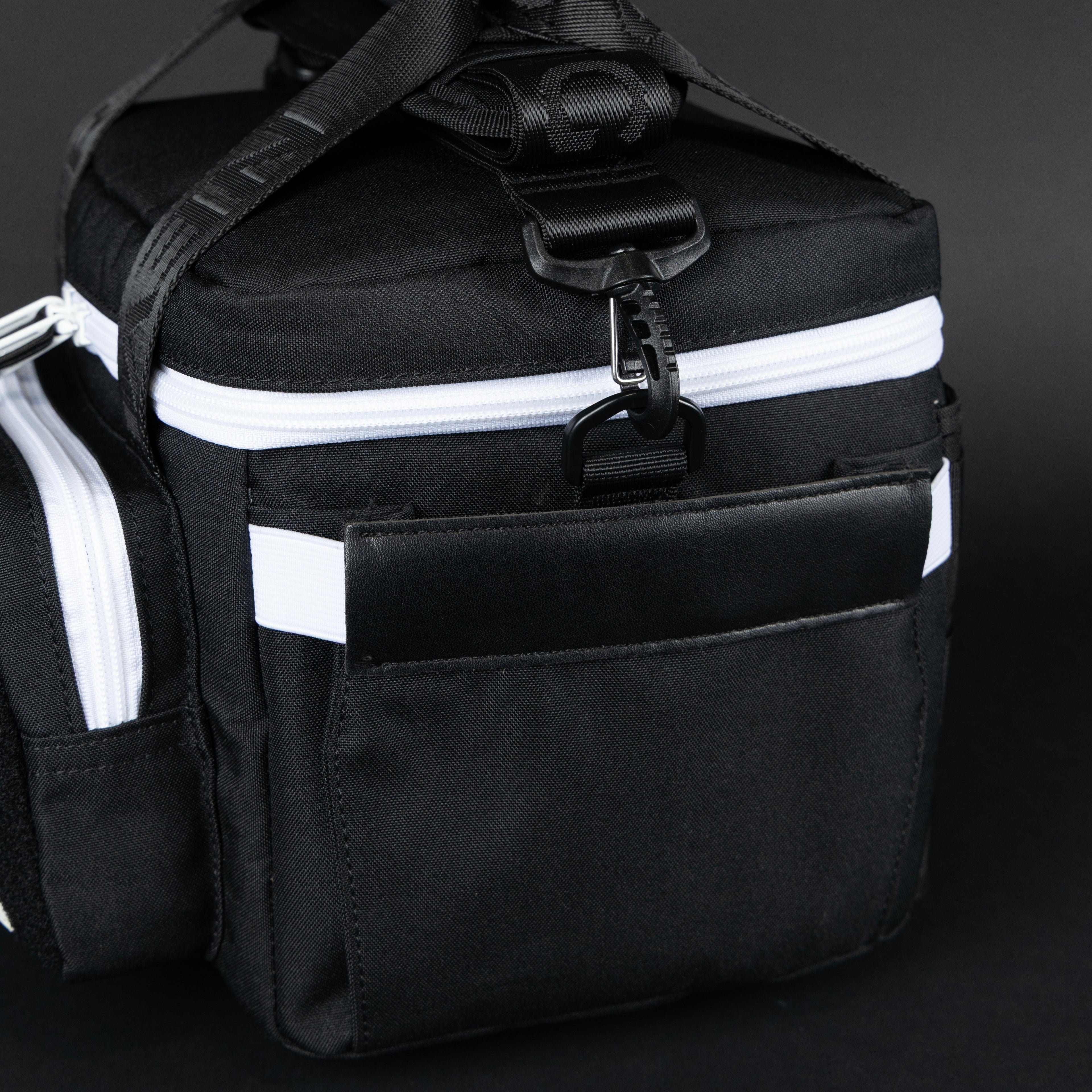 9L Alpha Black with White Accents Mini Tactical Lunch Box