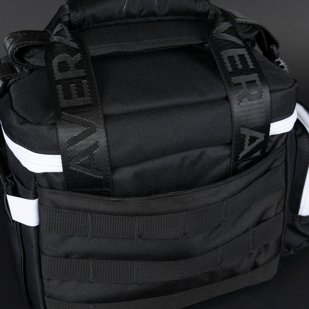 9L Alpha Black with White Accents Mini Tactical Lunch Box