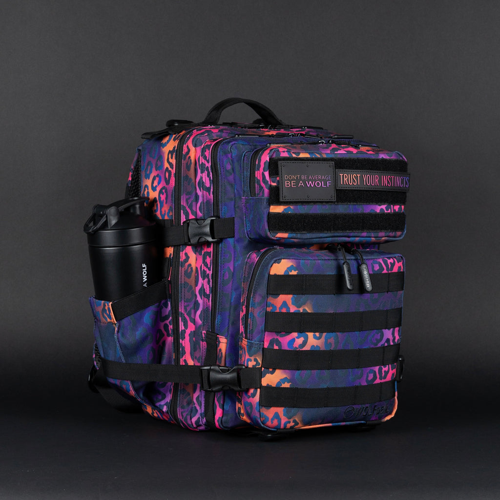 25L Backpack Neon Leopard