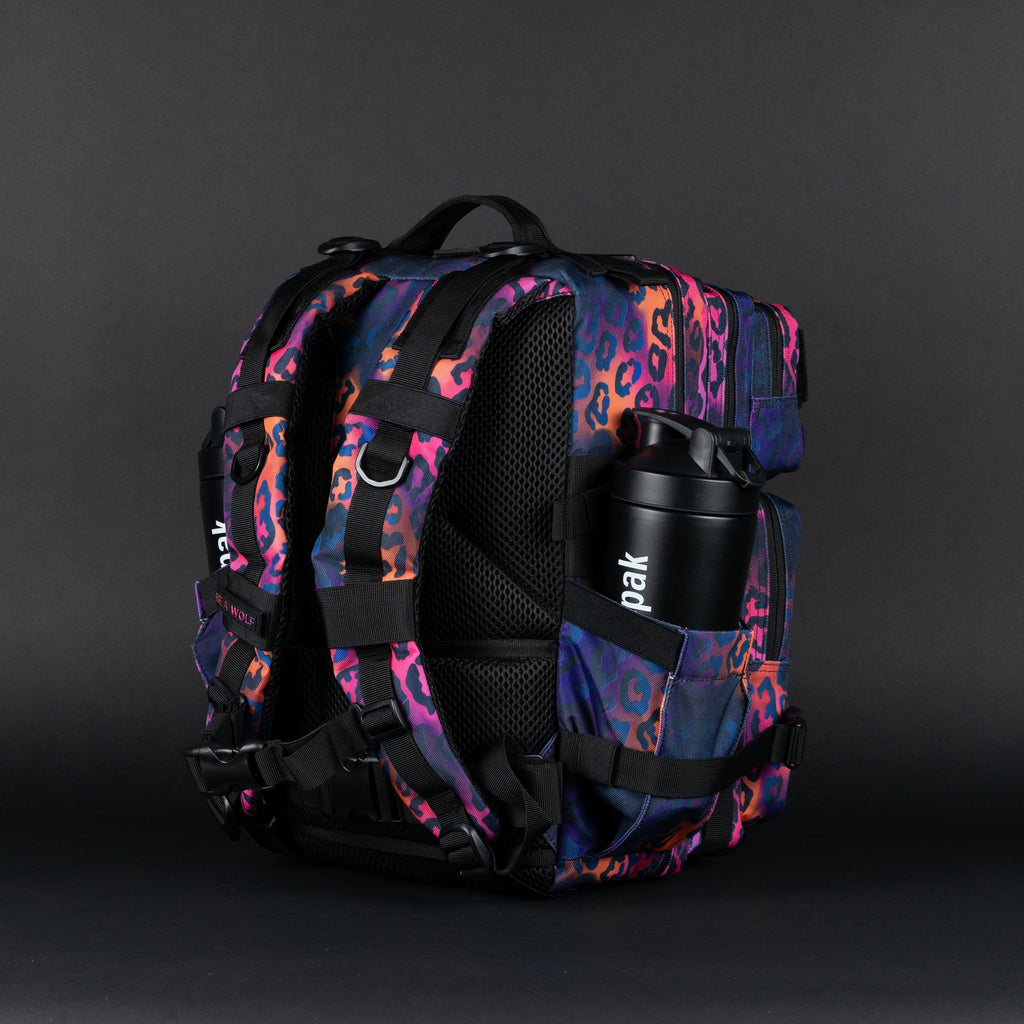 25L Backpack Neon Leopard