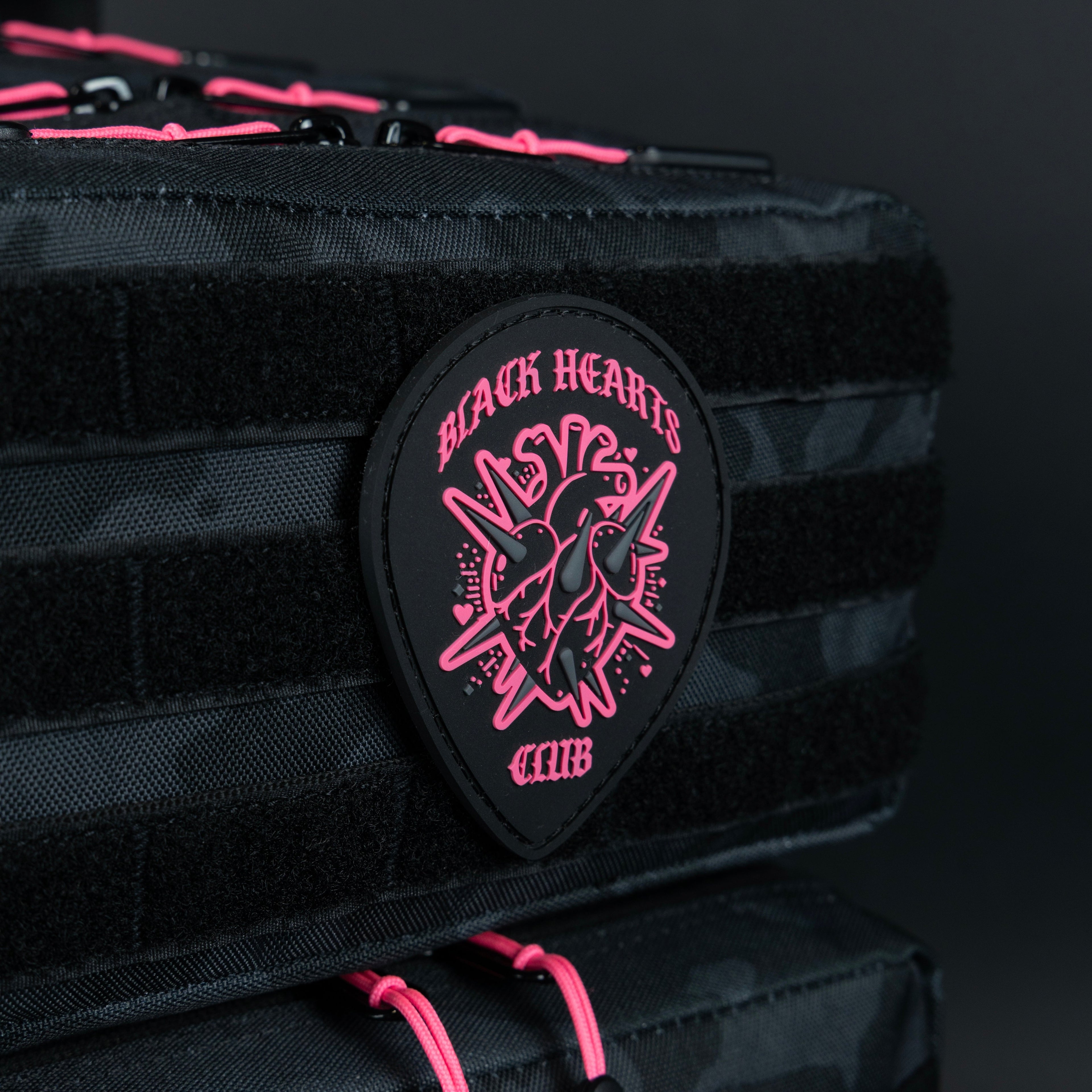 35L Backpack Black Hearts