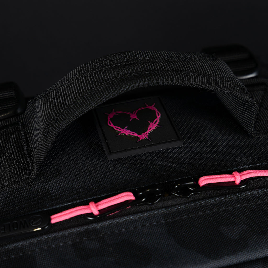 35L Backpack Black Hearts