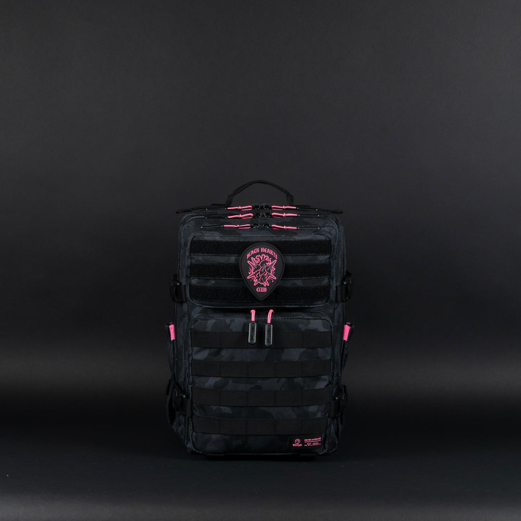 25L Backpack Black Hearts