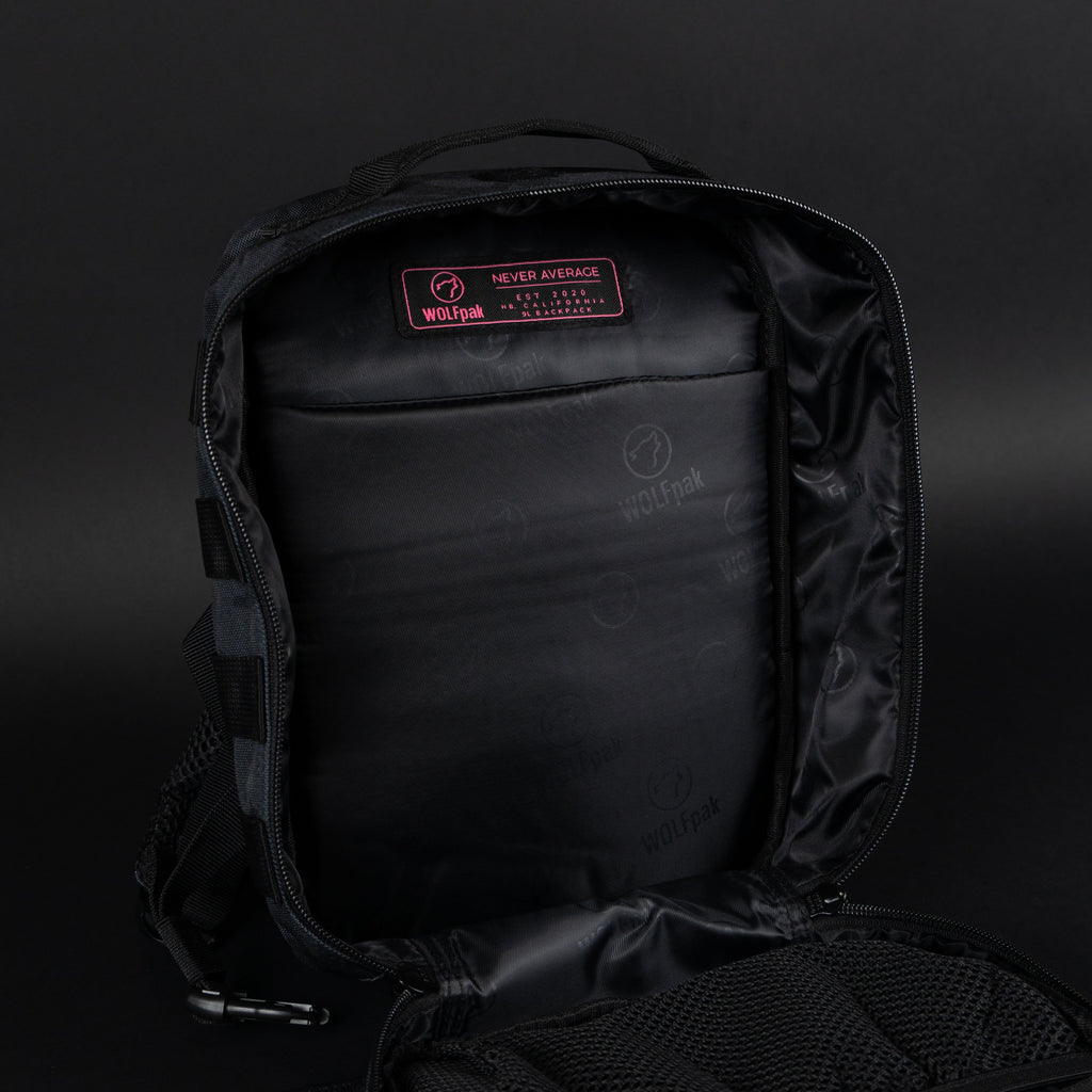 9L Backpack Mini Black Hearts