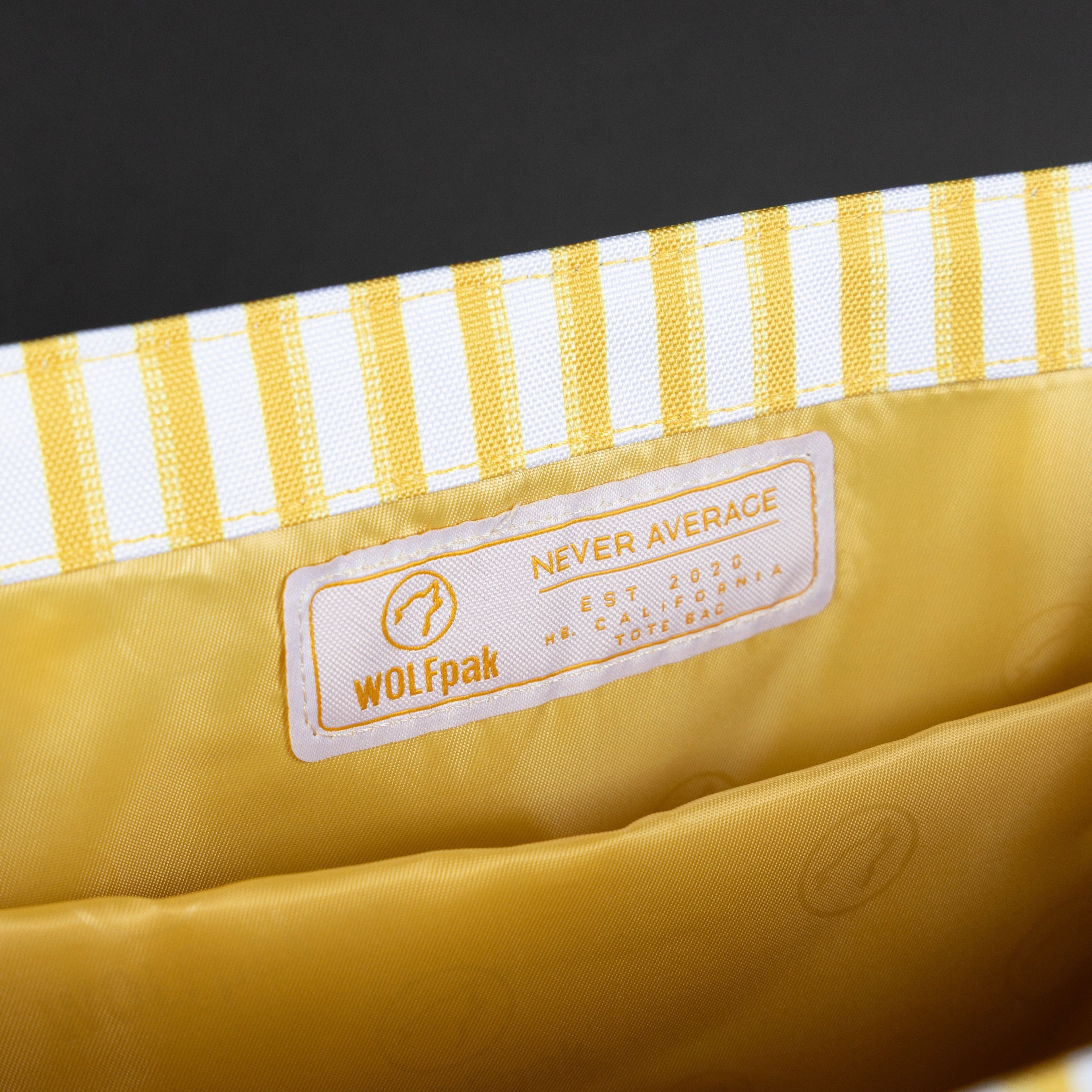 Tote Bag Yellow Stripes