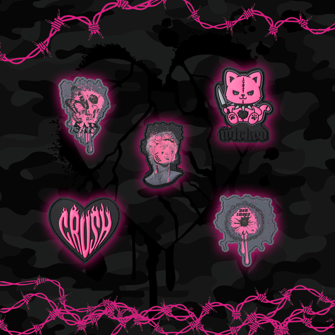 Black Hearts Patch Bundle #2