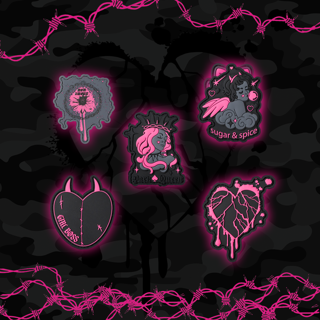 Black Hearts Patch Bundle #1
