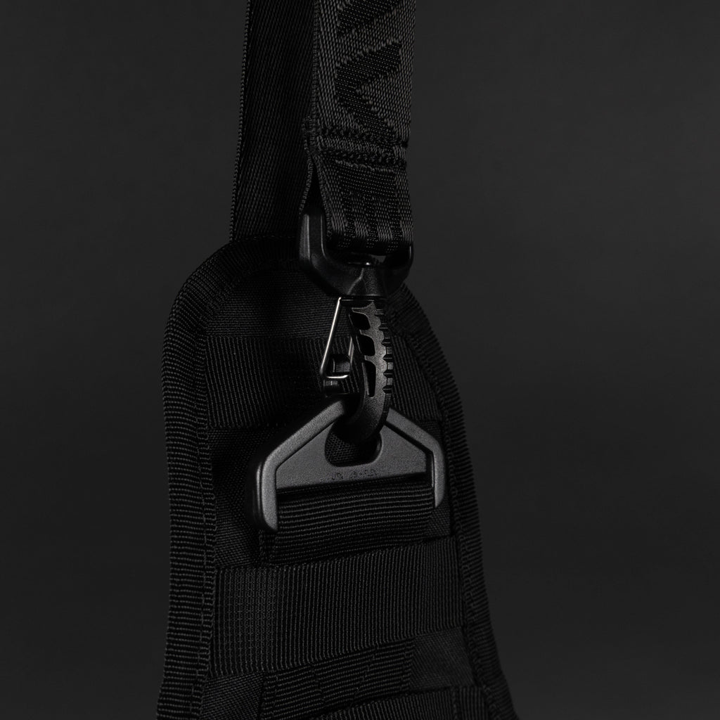 9L Tactical Sling Bag Alpha Black with White Accents