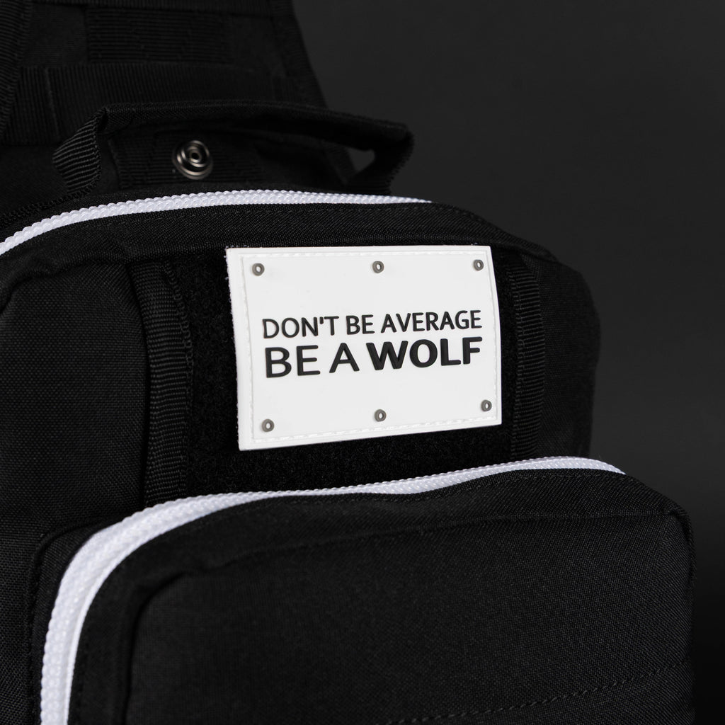 9L Tactical Sling Bag Alpha Black with White Accents